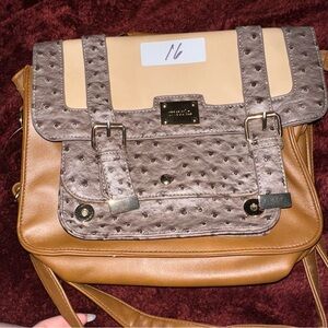 Mark Brown and Cream Designer Women's Bag